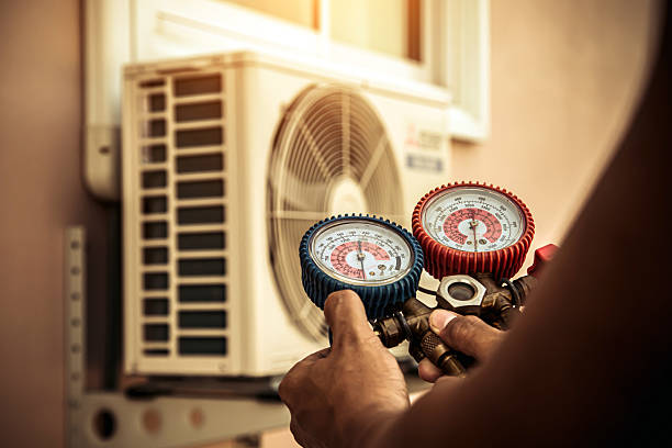 Professional Hvac technician working in Stoneville, NC
